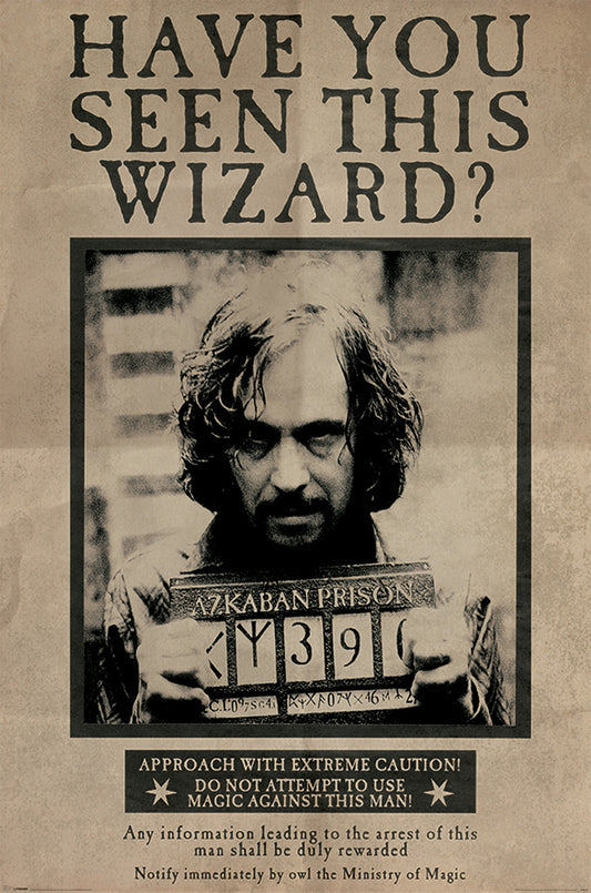 Harry Potter Sirius Black Wanted Poster