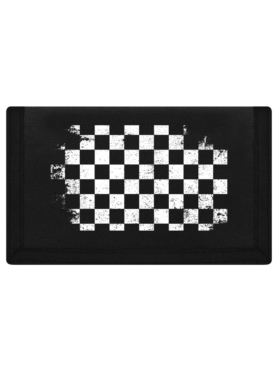 Checker Board Black Ripper Wallet