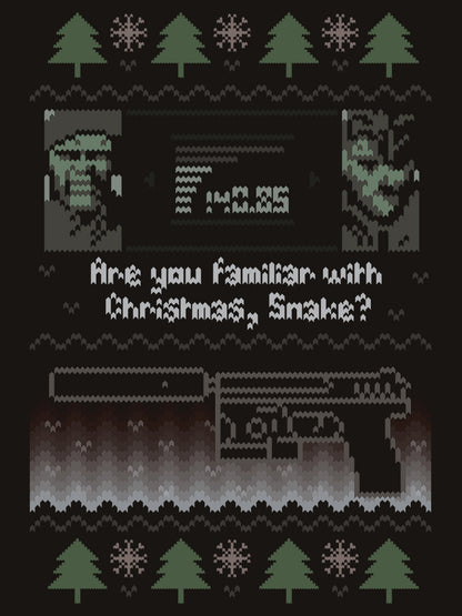 metal gear solid christmas sweater Are You Familiar With Christmas Snake? Men's Black Christmas Jumper