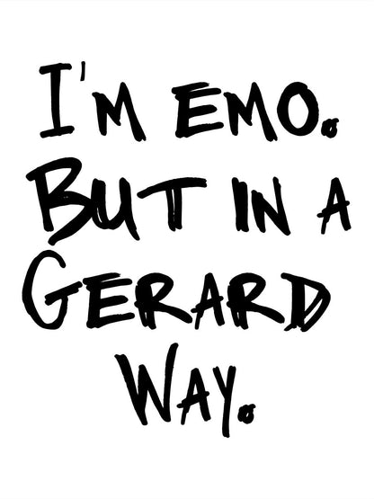 I'm Emo But In A Gerard Way Latte Mug