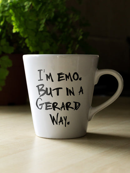 I'm Emo But In A Gerard Way Latte Mug