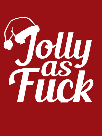 Jolly As Fuck Red Christmas Apron
