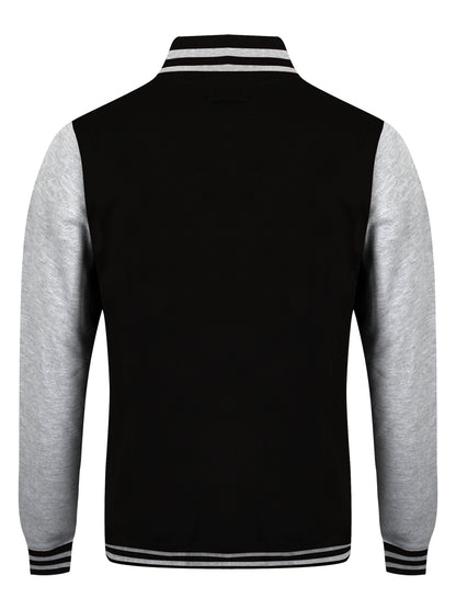 Black & Heather Grey Varsity Jacket