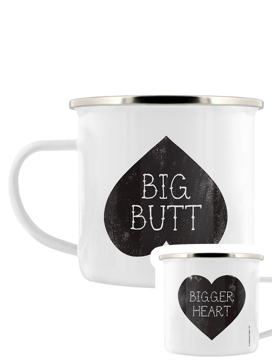 Big Butt, Bigger Heart Enamel Mug