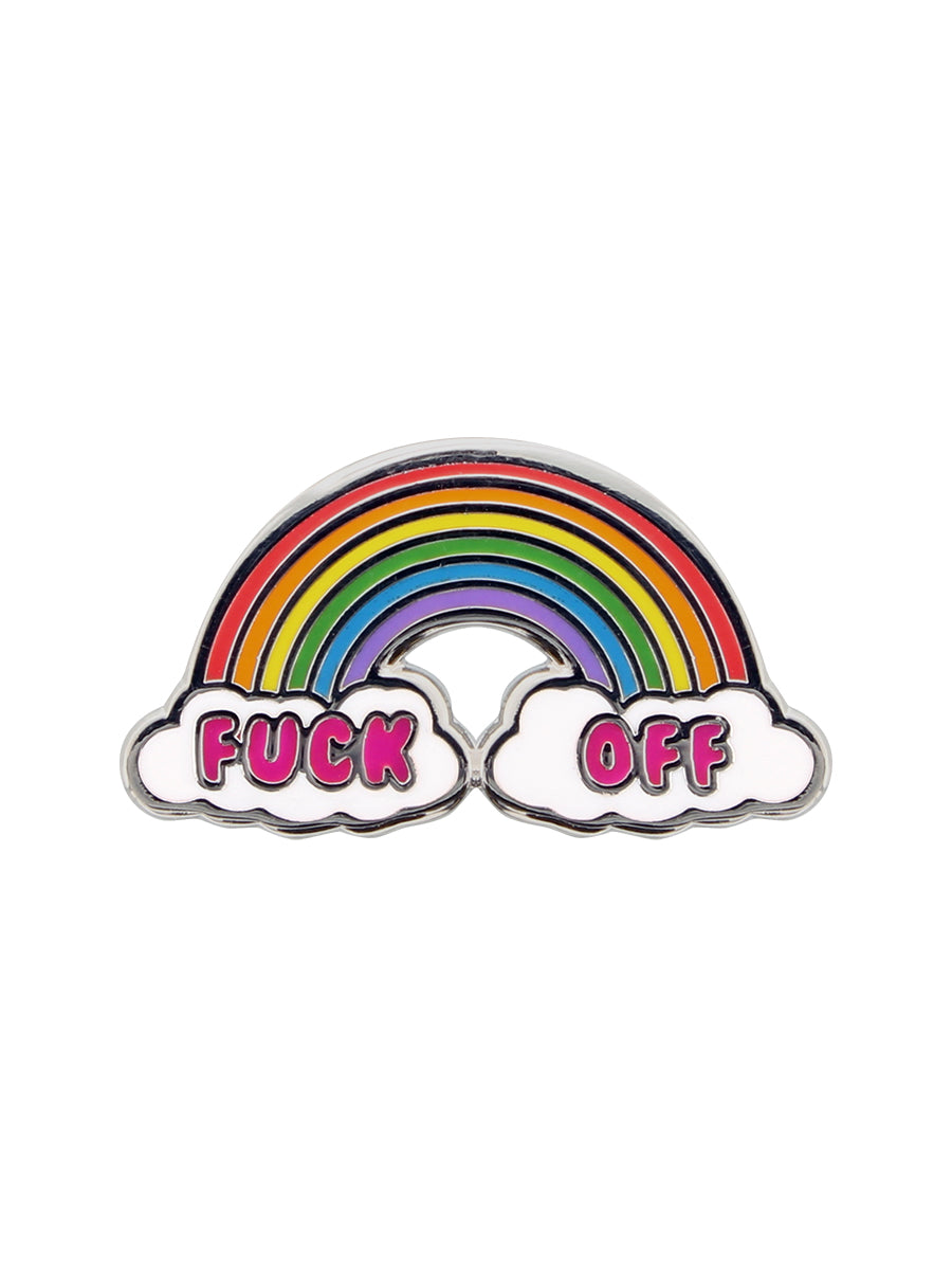 F**k Off Rainbow Pin Badge