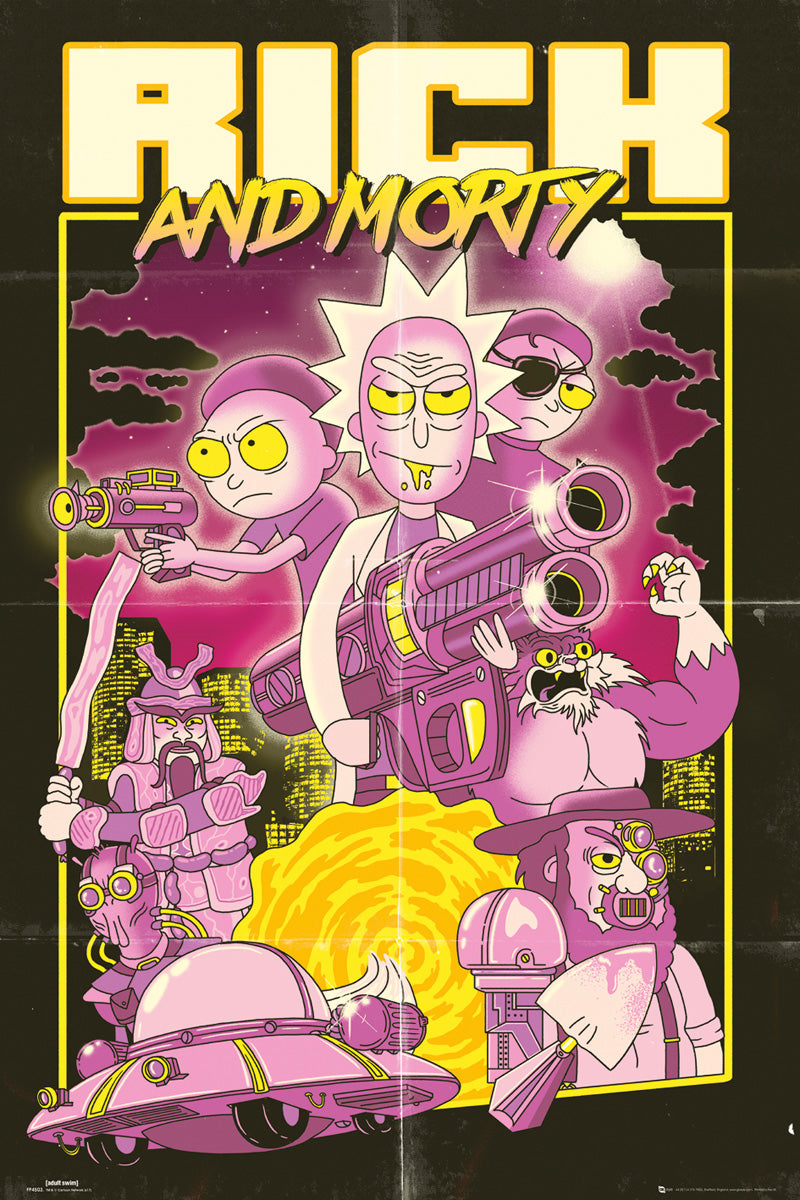 Rick and Morty Action Movie Poster