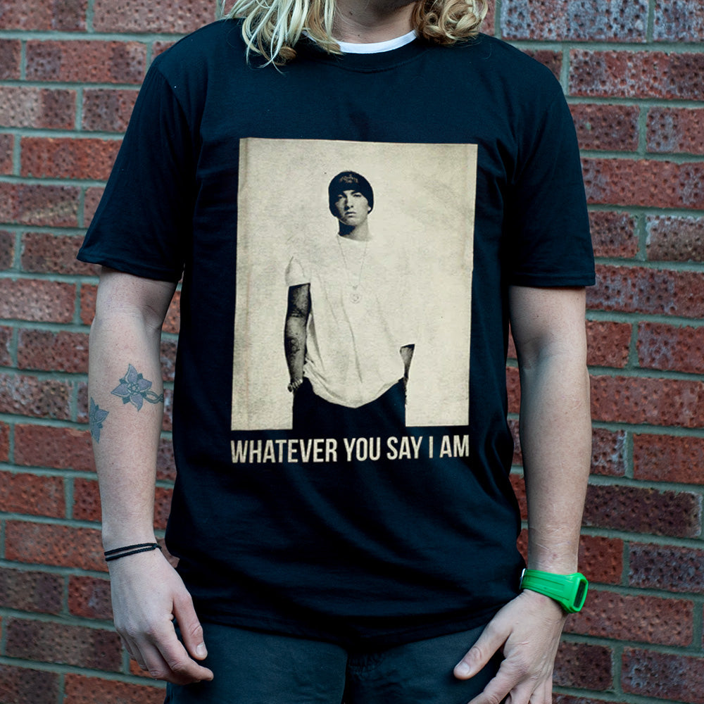 Eminem Whatever Men's Black T-Shirt