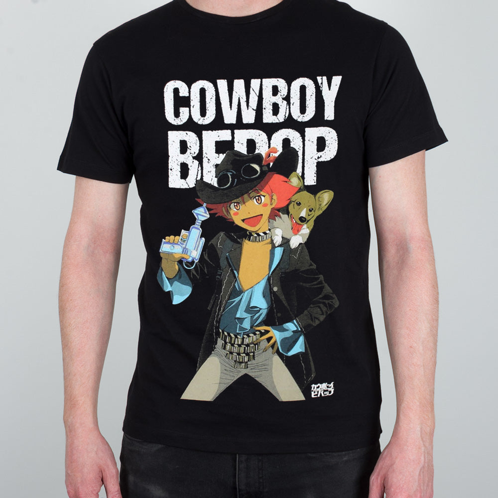 Cowboy Bebop Edward & Ein Men's Black T-Shirt
