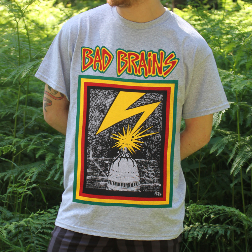 Bad Brains The Yellow Tape Men's Grey T-Shirt