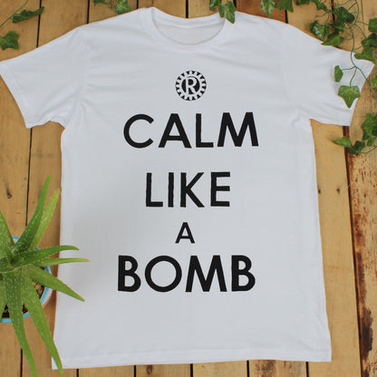 Rage Against The Machine Calm Like A Bomb Men's White T-Shirt