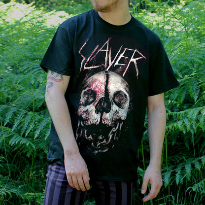 Slayer Cleaved Skull Men's Black T-Shirt