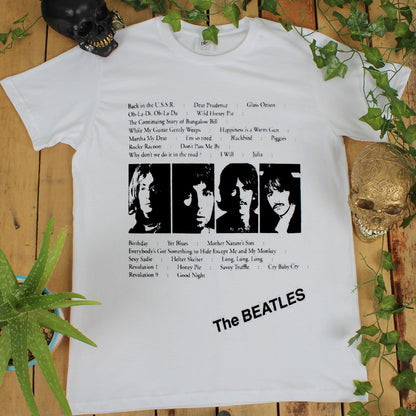 The Beatles White Album Men's White T-Shirt