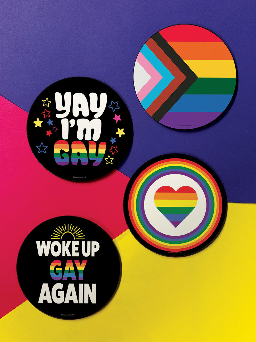Out And Proud 4 Piece Coaster Set