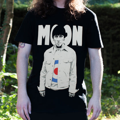 Keith Moon Moon Target Men's Black T-Shirt