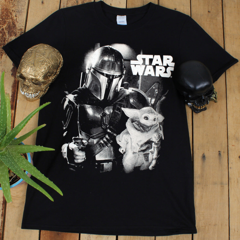 Star Wars Mandalorian Men's Black T-Shirt