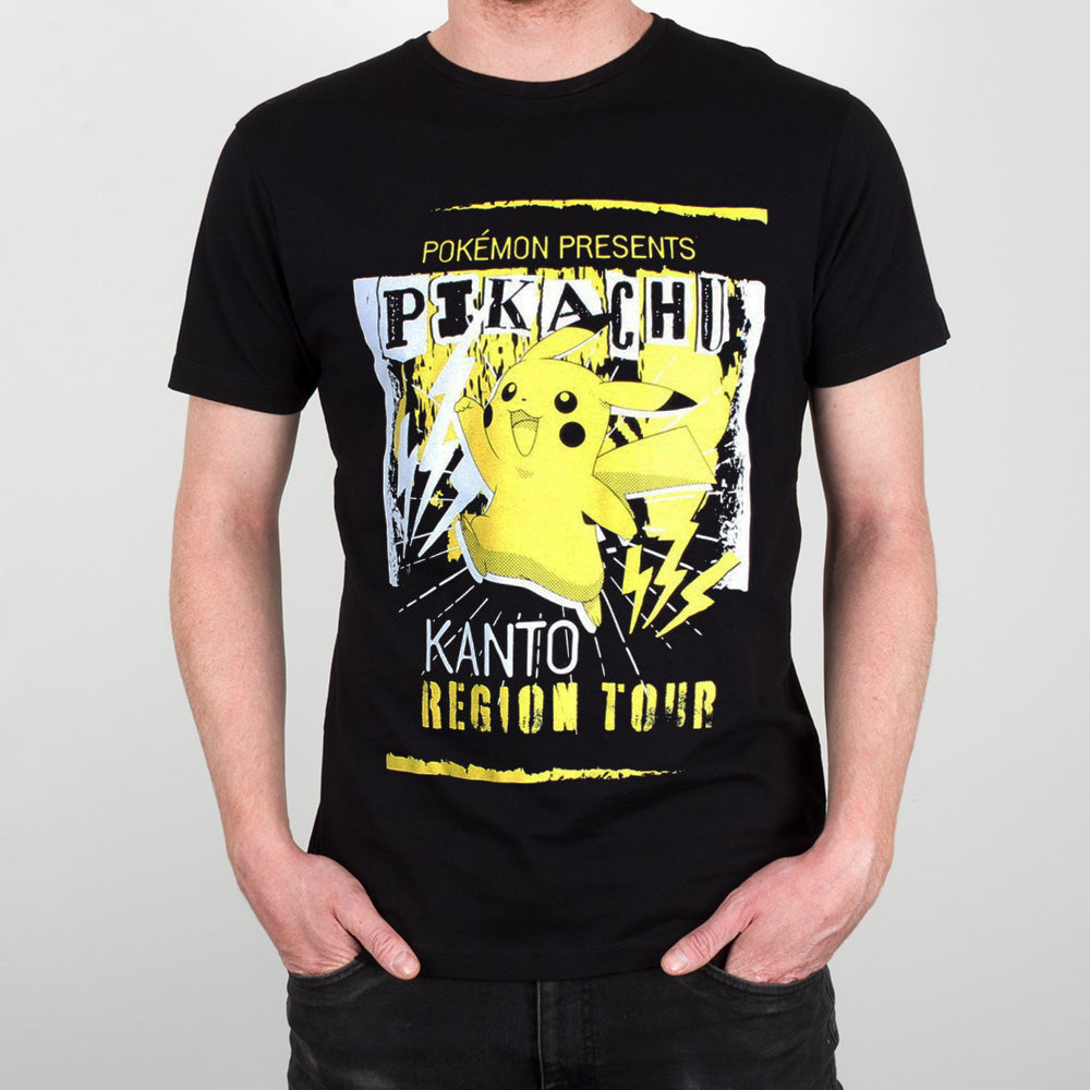 Pokemon Kanto Region Tour Men's Black T-Shirt