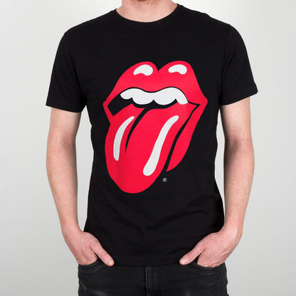 Rolling Stones Classic Tongue Men's Black T-Shirt