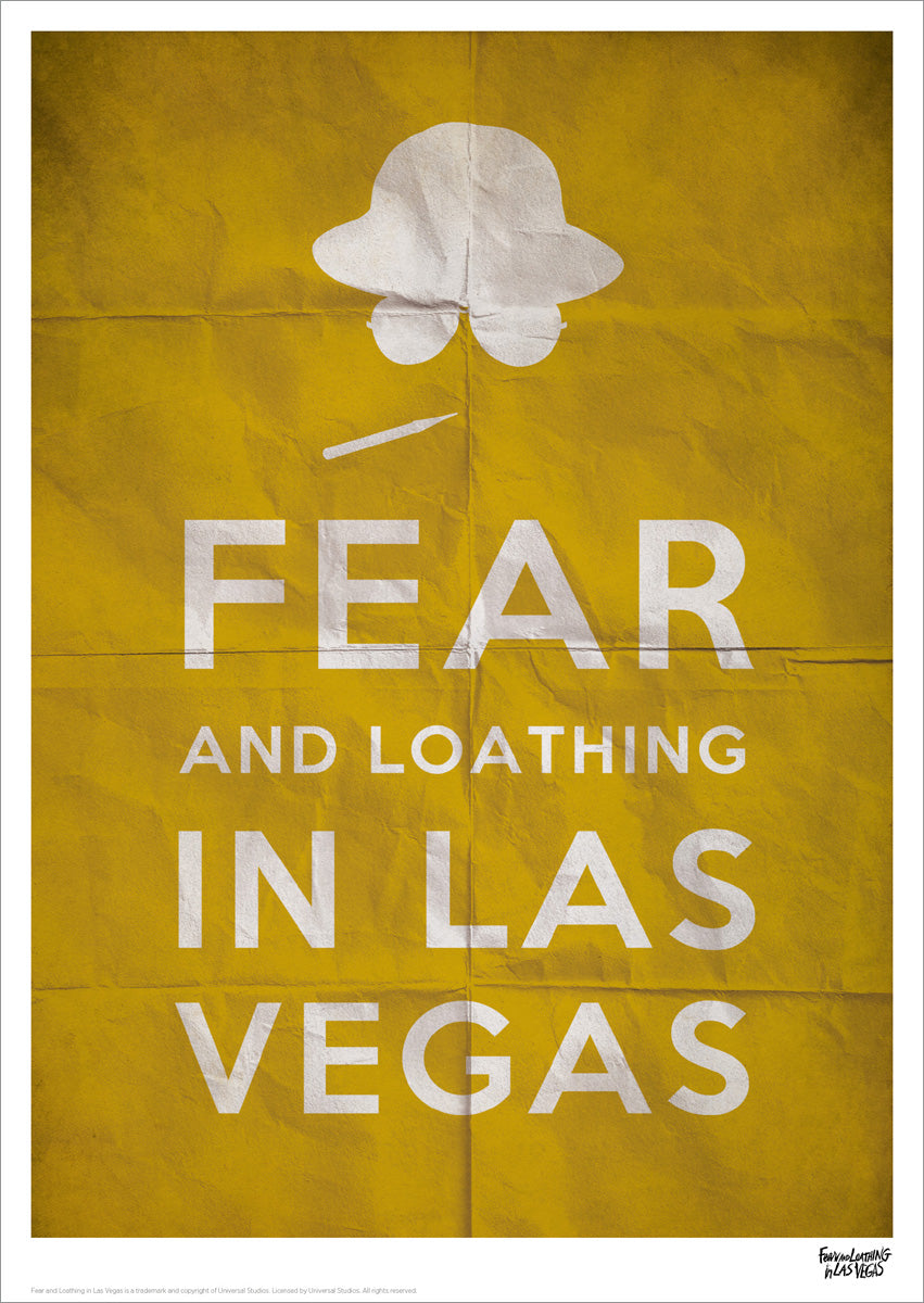 Fear And Loathing In Las Vegas Text Limited Edition Numbered Print
