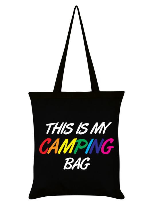 Pride This Is My Camping Bag Black Tote Bag