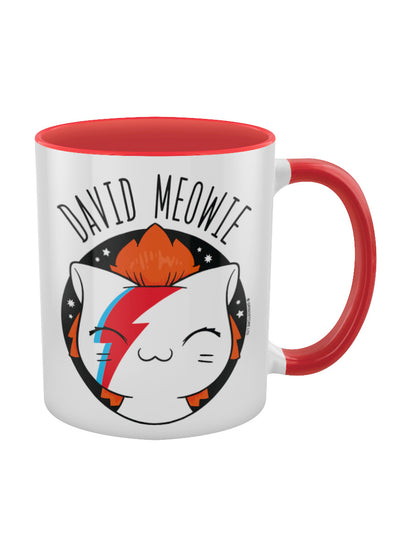 VIPets David Meowie Red Inner 2-Tone Mug