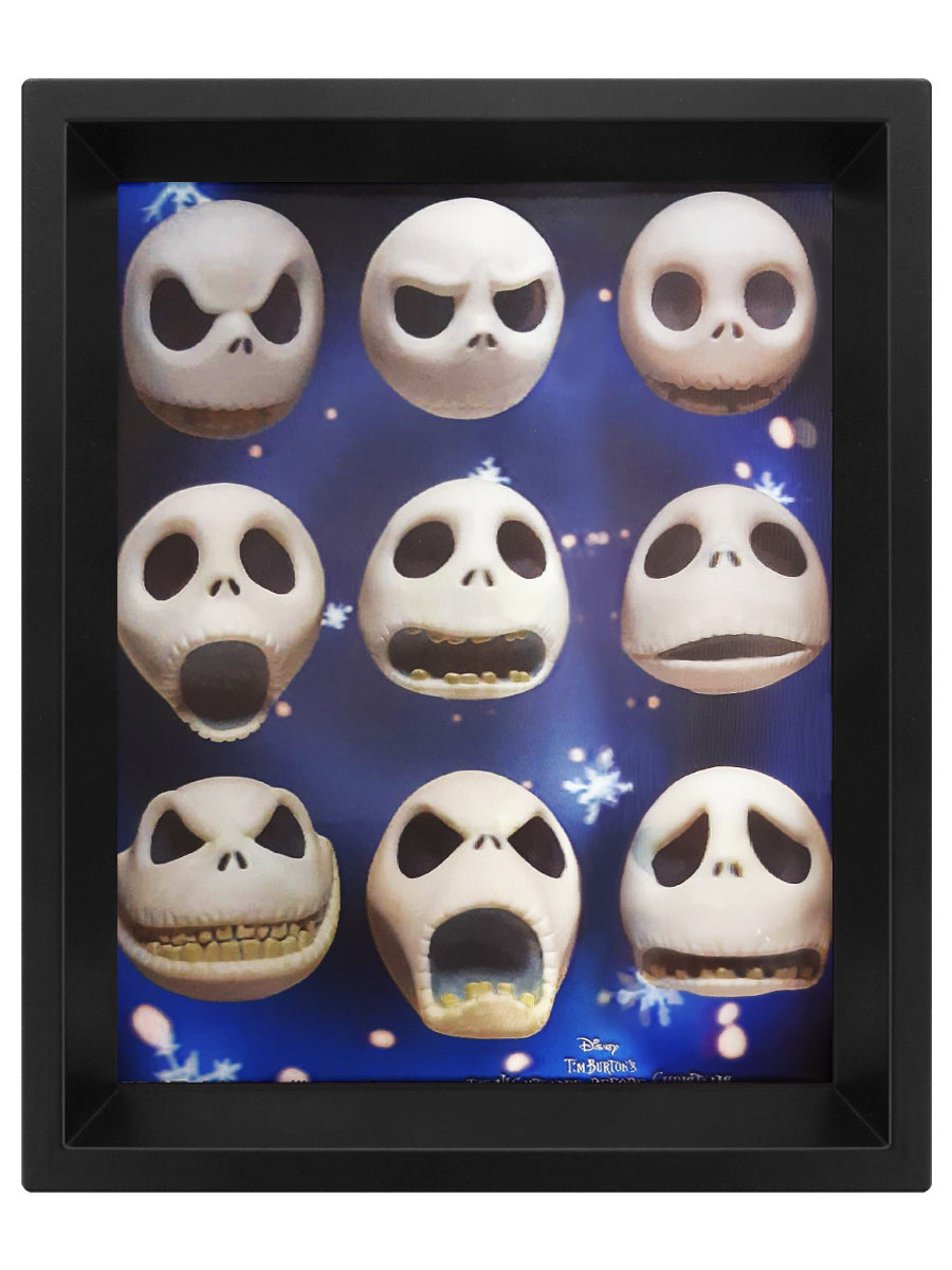 Nightmare Before Christmas (Jack Expressions) 3D Lenticular Poster