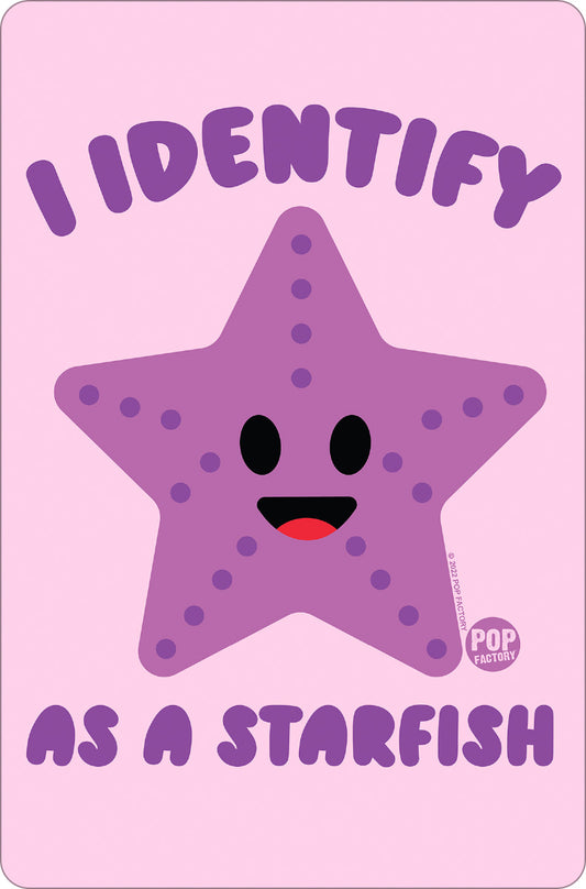 Pop Factory I Identify As A Starfish Greet Tin Card