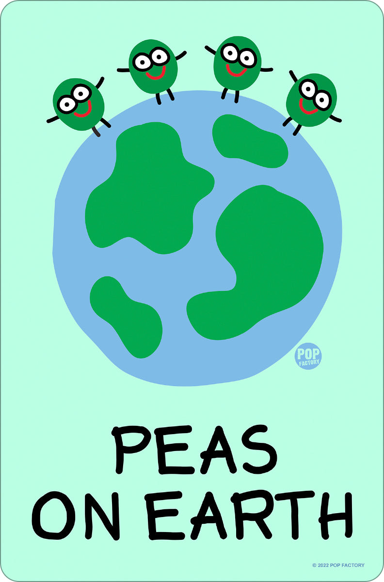 Pop Factory Peas On Earth Greet Tin Card