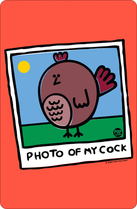 Pop Factory Photo Of My Cock Greet Tin Card