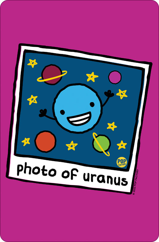 Pop Factory Photo Of Uranus Greet Tin Card