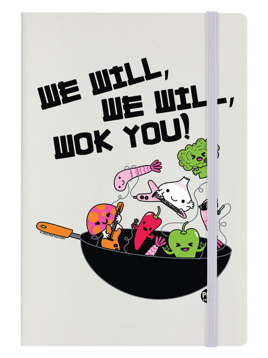 Pop Factory We Will, We Will, Wok You Cream A5 Hard Cover Notebook