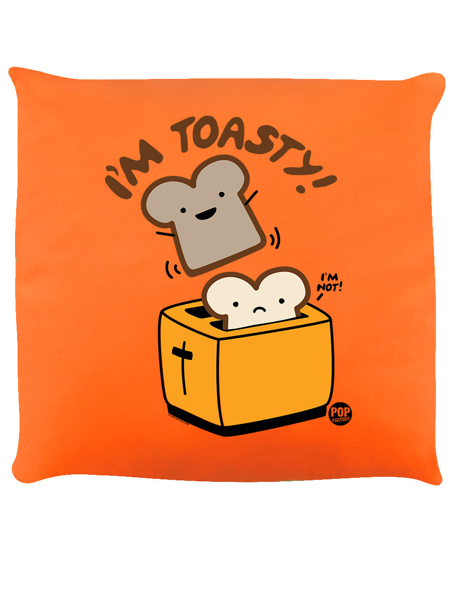 Pop Factory I'm Toasty Orange Cushion