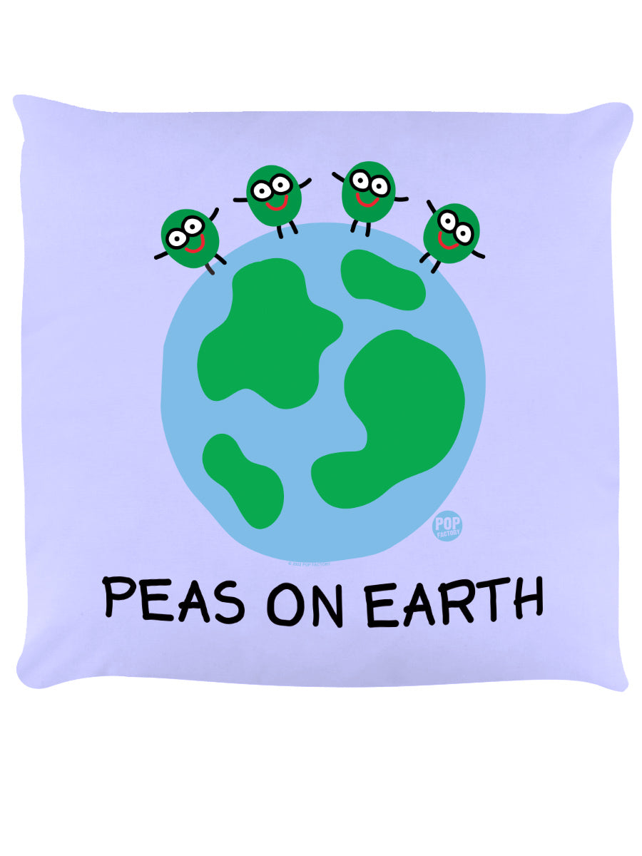 Pop Factory Peas On Earth Lilac Cushion