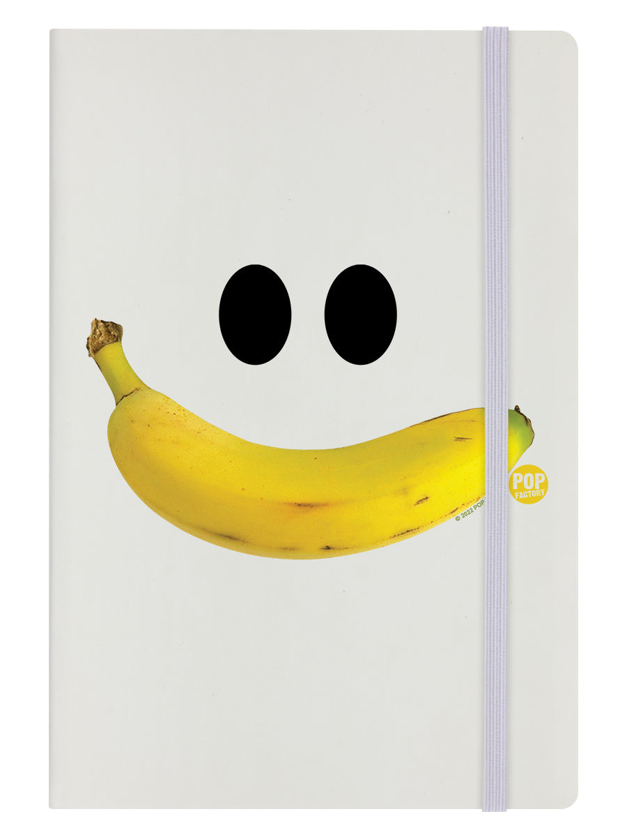 Pop Factory Banana Smile Cream A5 Hard Cover Notebook