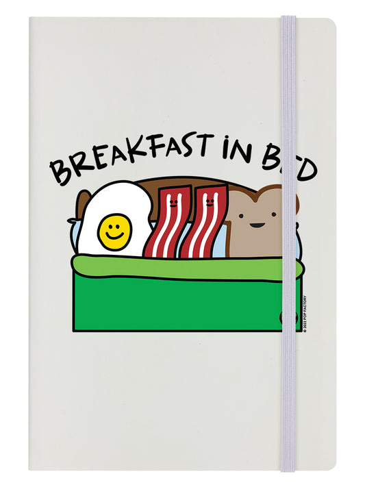 Pop Factory Breakfast In Bed Cream A5 Hard Cover Notebook