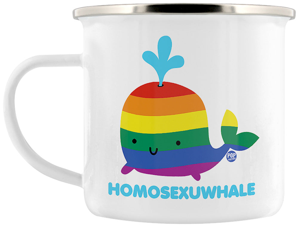 Pop Factory Homosexuwhale Enamel Mug