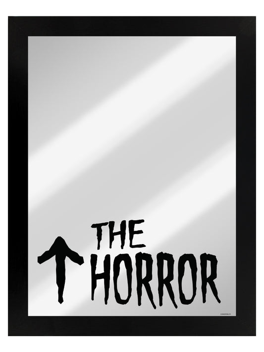 The Horror Large Framed Mirrored Tin Sign