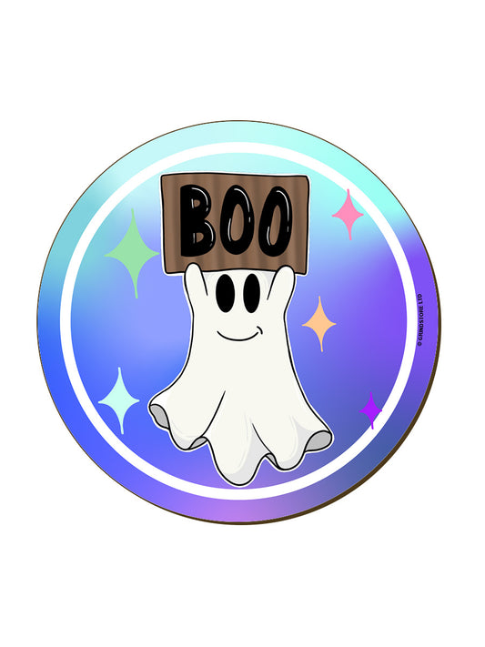 Galaxy Ghouls BOO Friendly Ghost Coaster