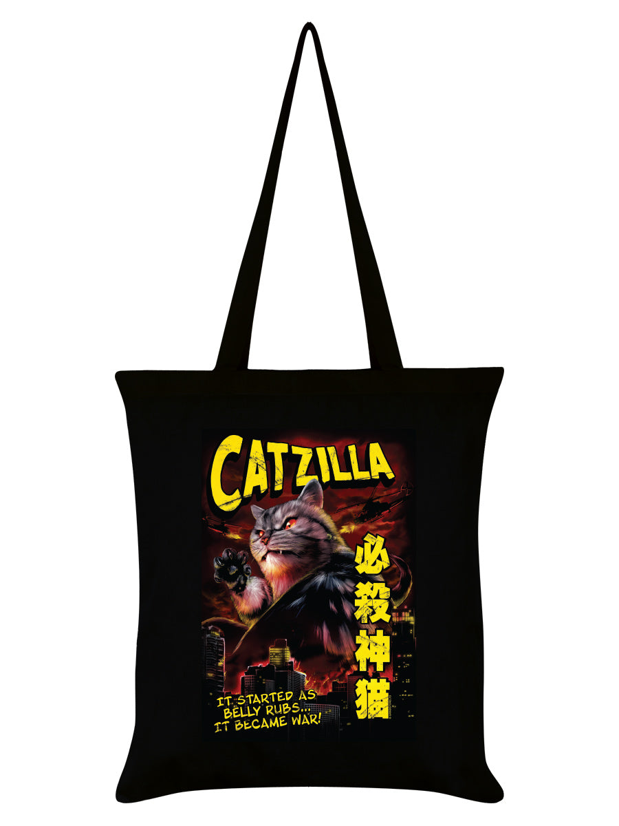 Catzilla Black Tote Bag