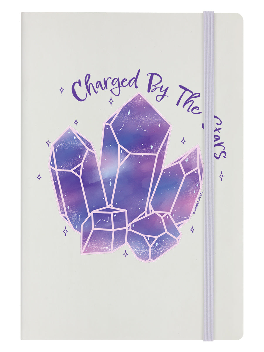 Charged By The Stars Cream A5 Hard Cover Notebook