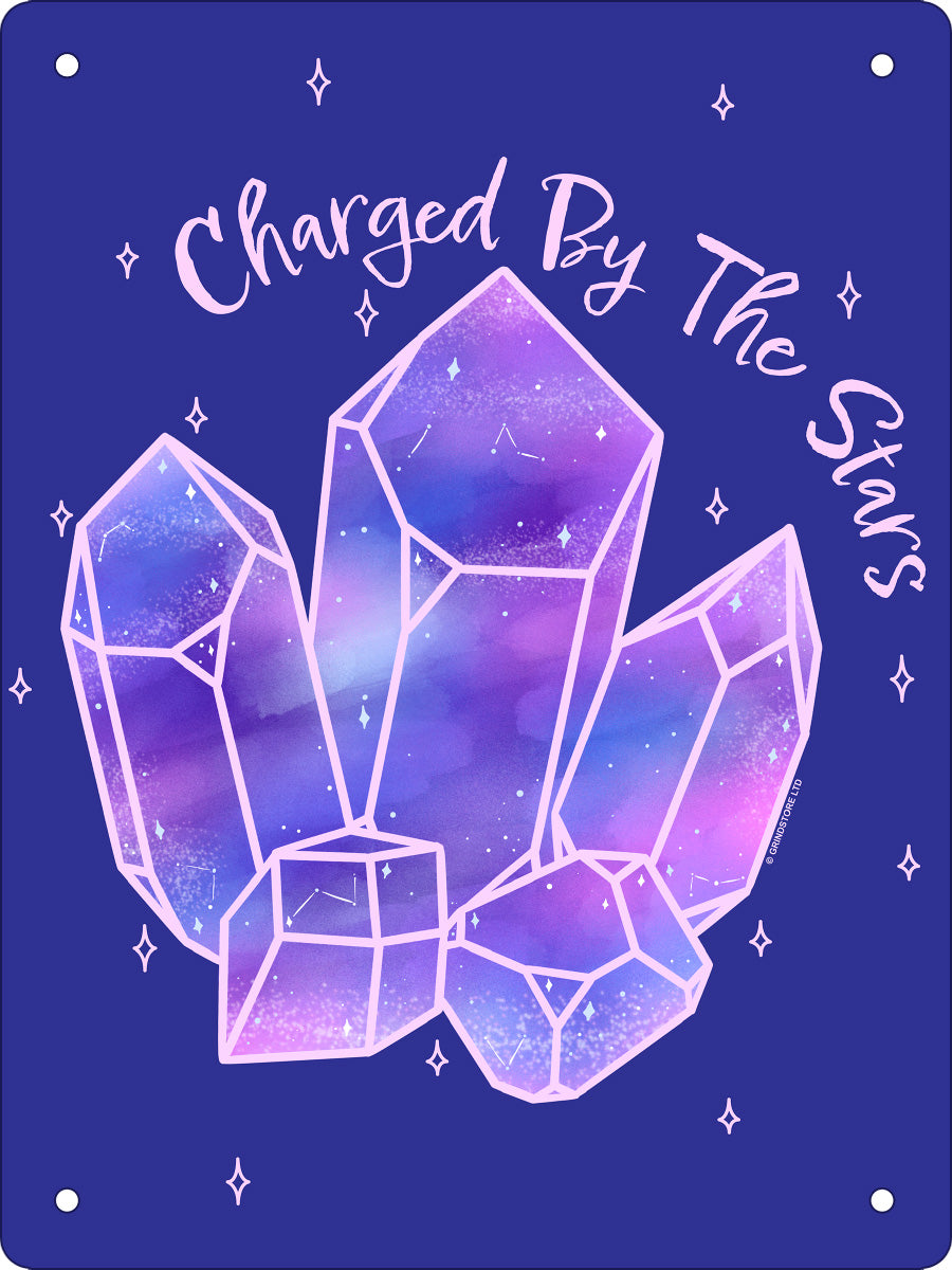 Charged By The Stars Mini Tin Sign