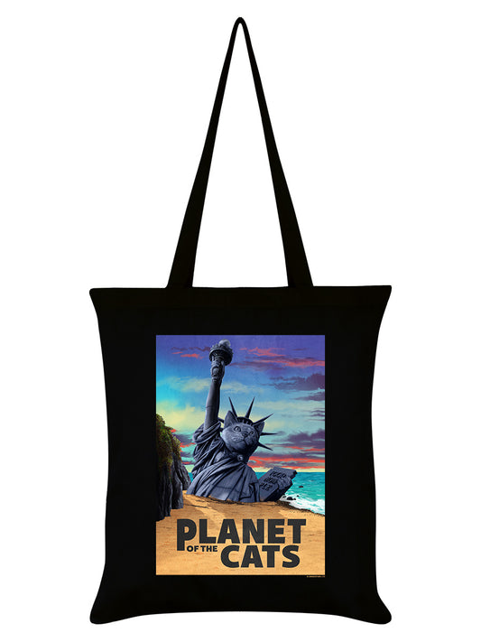Horror Cats Planet of The Cats Black Tote Bag
