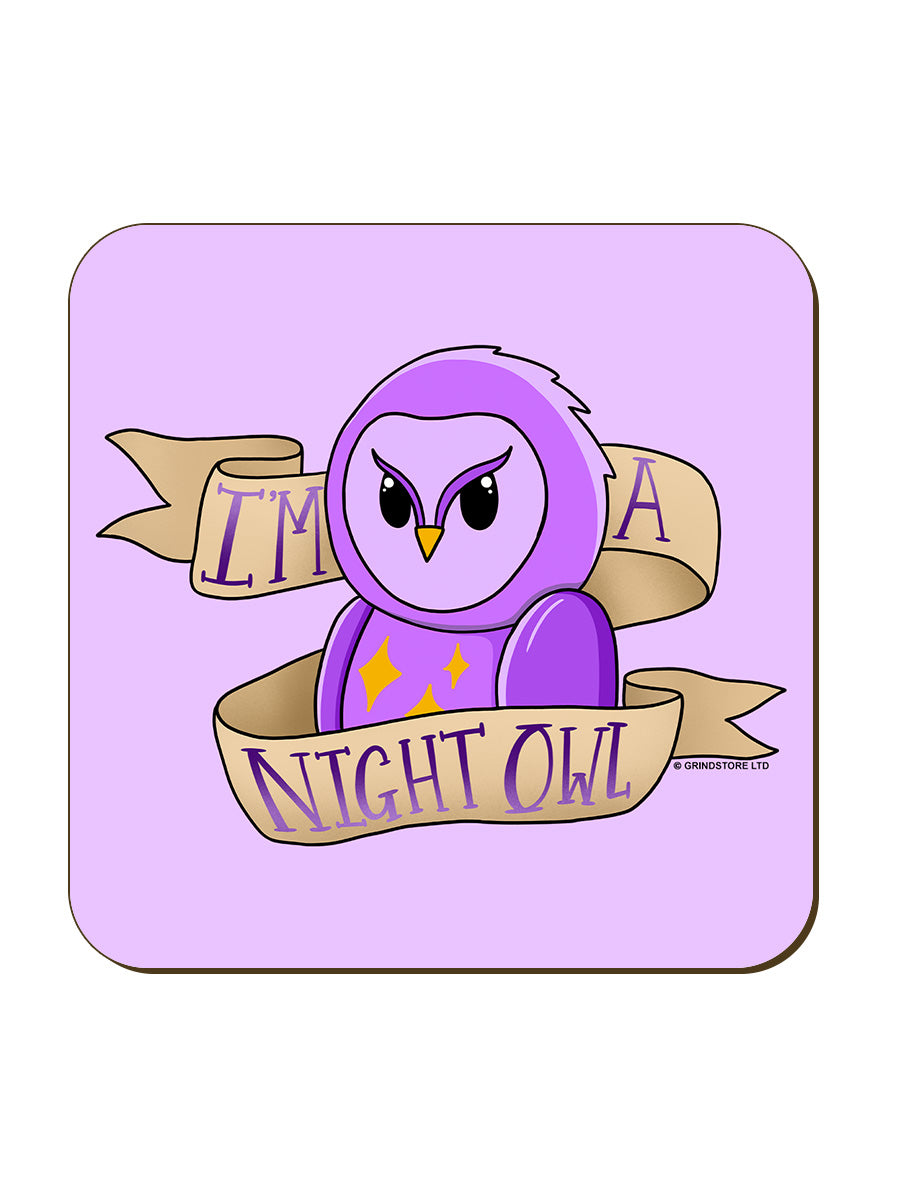 I'm A Night Owl Coaster
