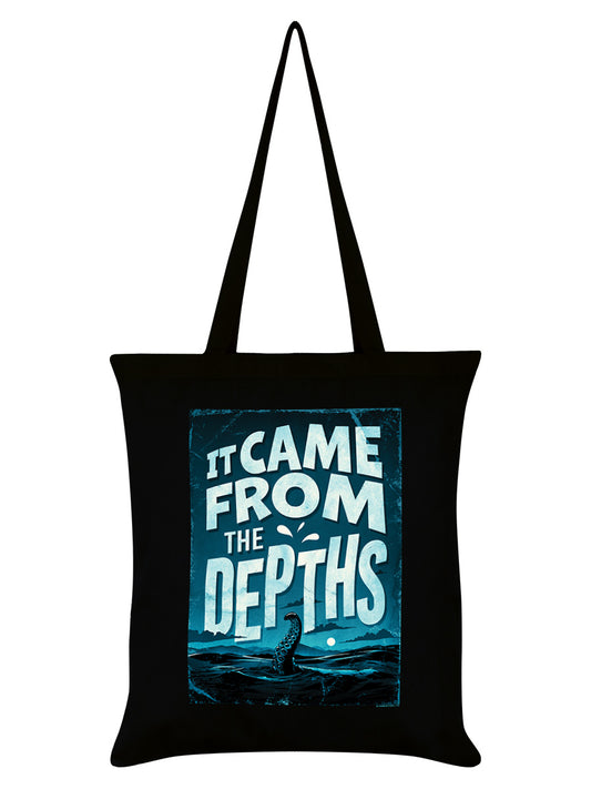 It Came From The Depths Horror Black Tote Bag