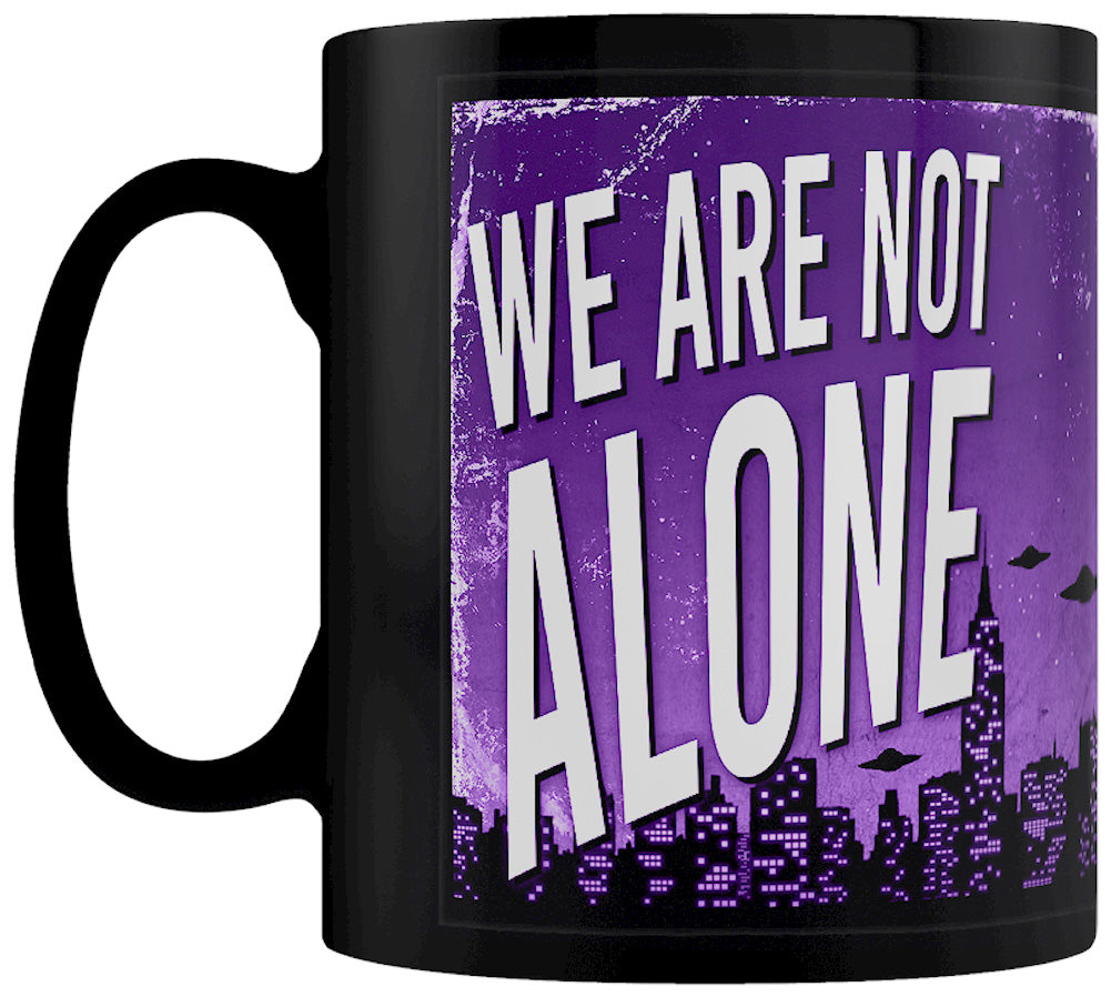 We Are Not Alone Sci-Fi Black Mug