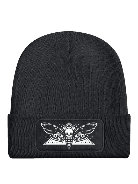 Death Head Moth Graphite Grey Beanie