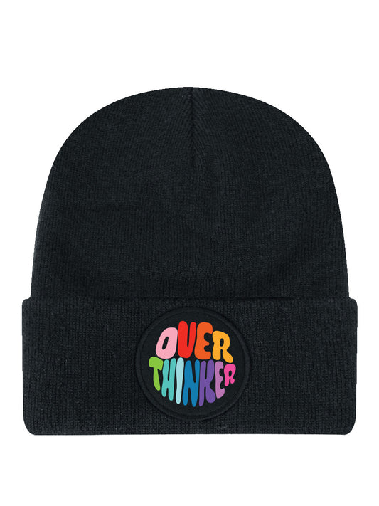 Over Thinker Navy Blue Beanie