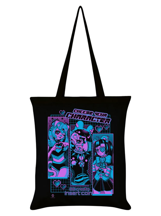 Cosmic Boop Choose Your Character Black Tote Bag