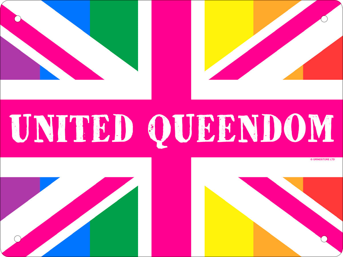 United Queendom Mini Tin Sign