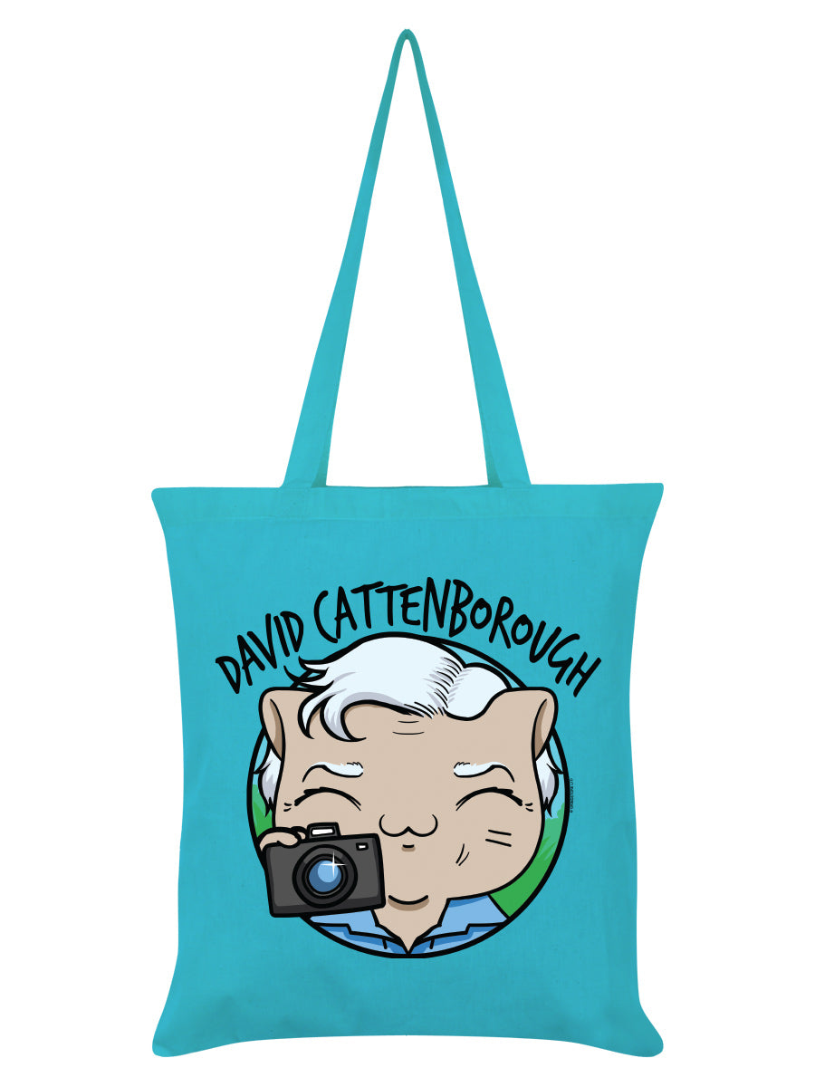VIPets David Cattenborough Azure Blue Tote Bag
