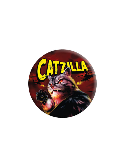 Horror Cats Catzilla Badge